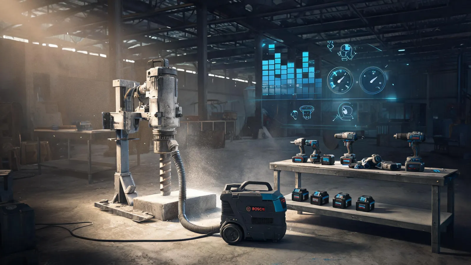 Bosch tools on a connected jobsite